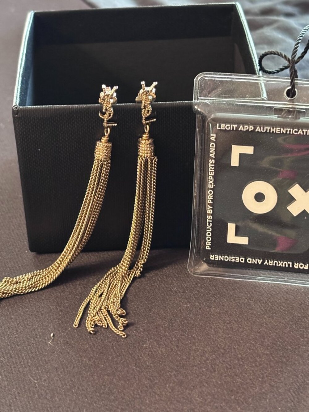 YSL Gold Tassel Earrings